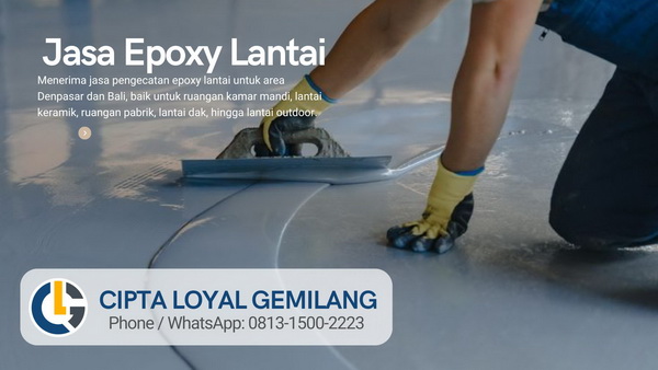 Jasa Cat Epoxy Lantai Denpasar Bali